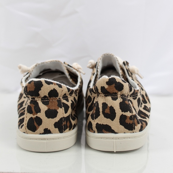 Size 8 Natural Leopard Lace Up Stretchy Back - Picture 5 of 7